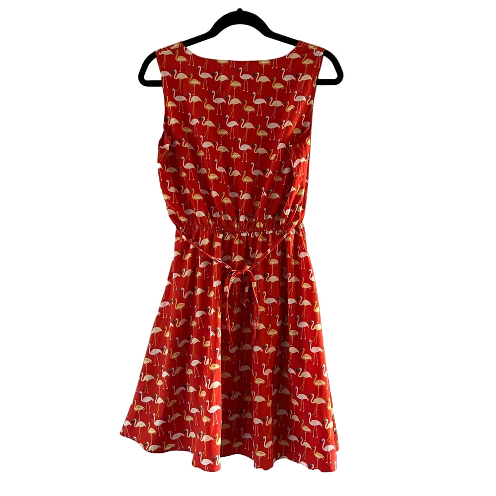 Eye Candy Women’s Vibrant Flamingo Dress - Picture 2 of 3